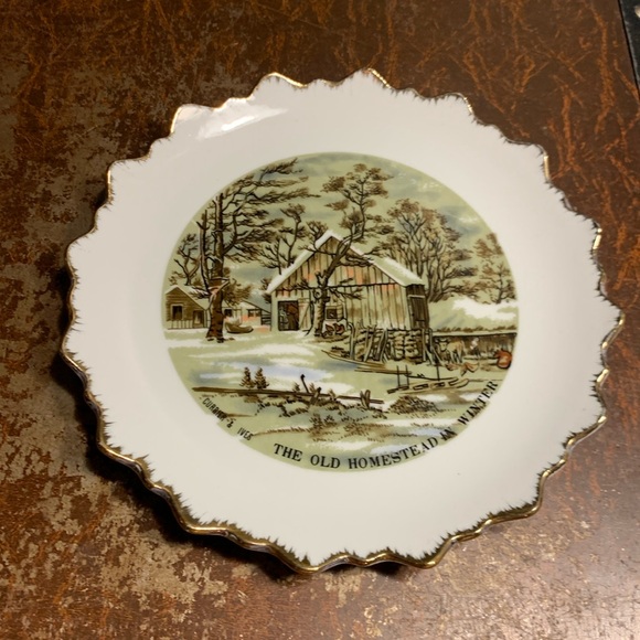 Vintage Currier & Ives for Dan Breckner & Co. Decorative Plate - Picture 1 of 13